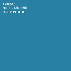 #2980A5 - Boston Blue Color Image